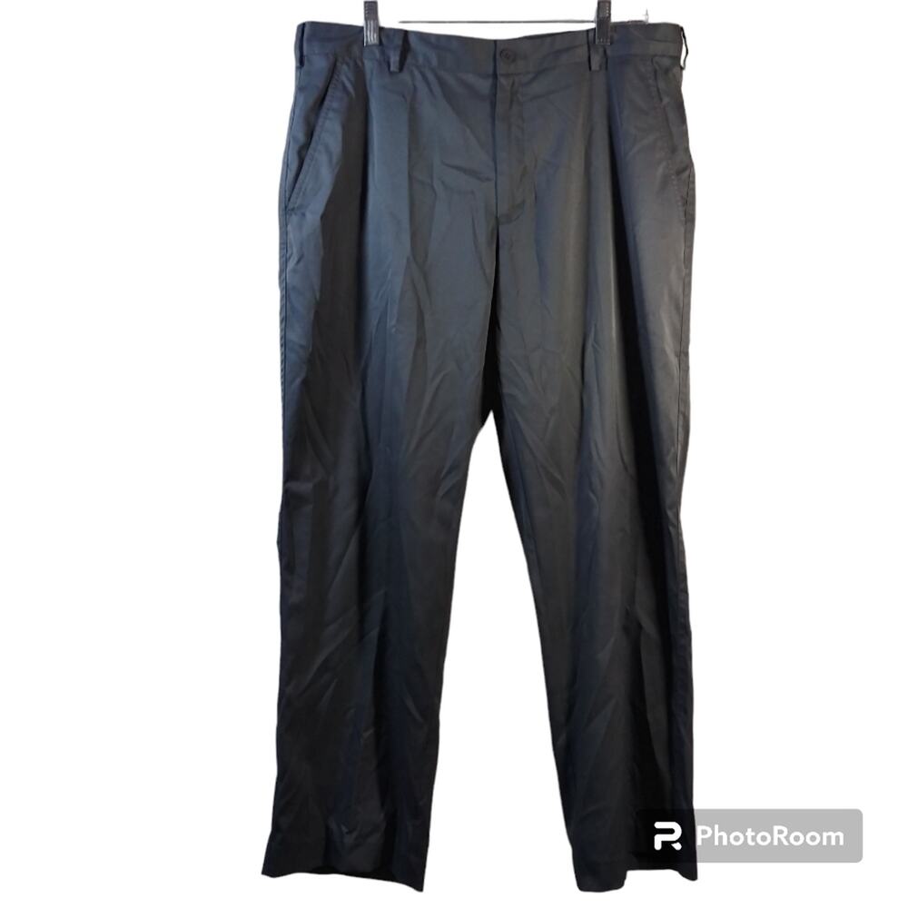 Nike Mens Gray Dri Fit Tech Flat Front Golf Pants Size 34 X 30